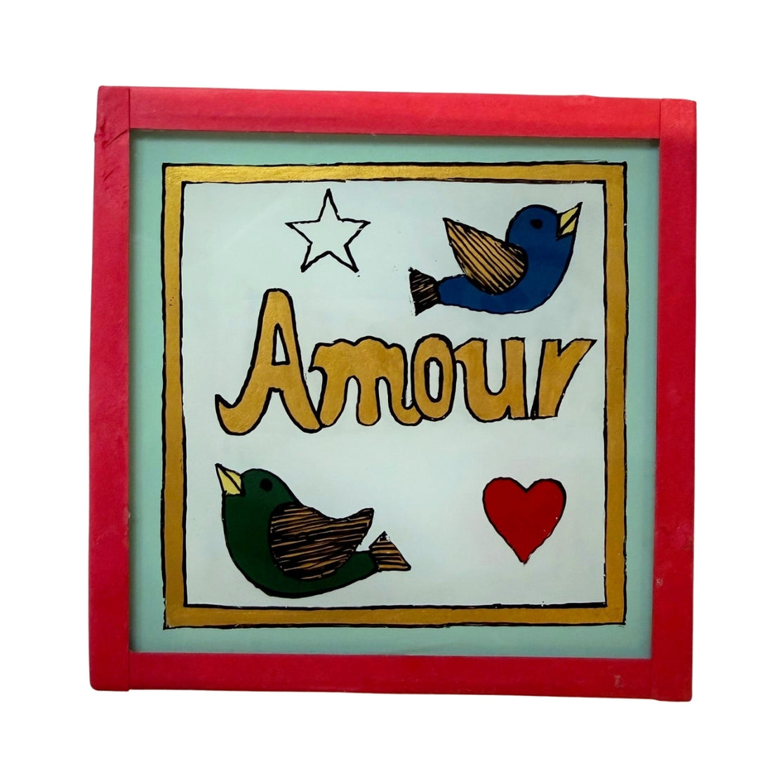 Amour Birds White Mint - Mini