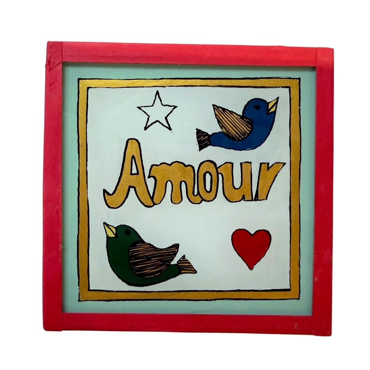 Amour Birds White Mint - Mini