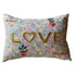 Floral pillow with &