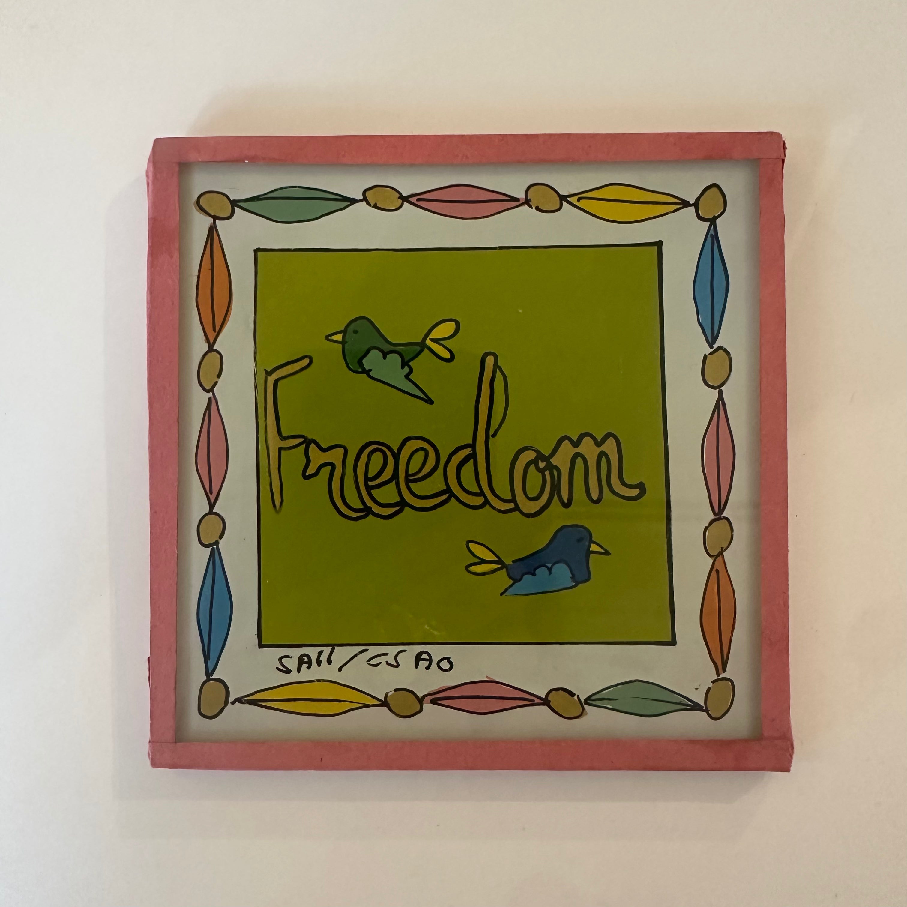 Freedom Green Painting - Mini