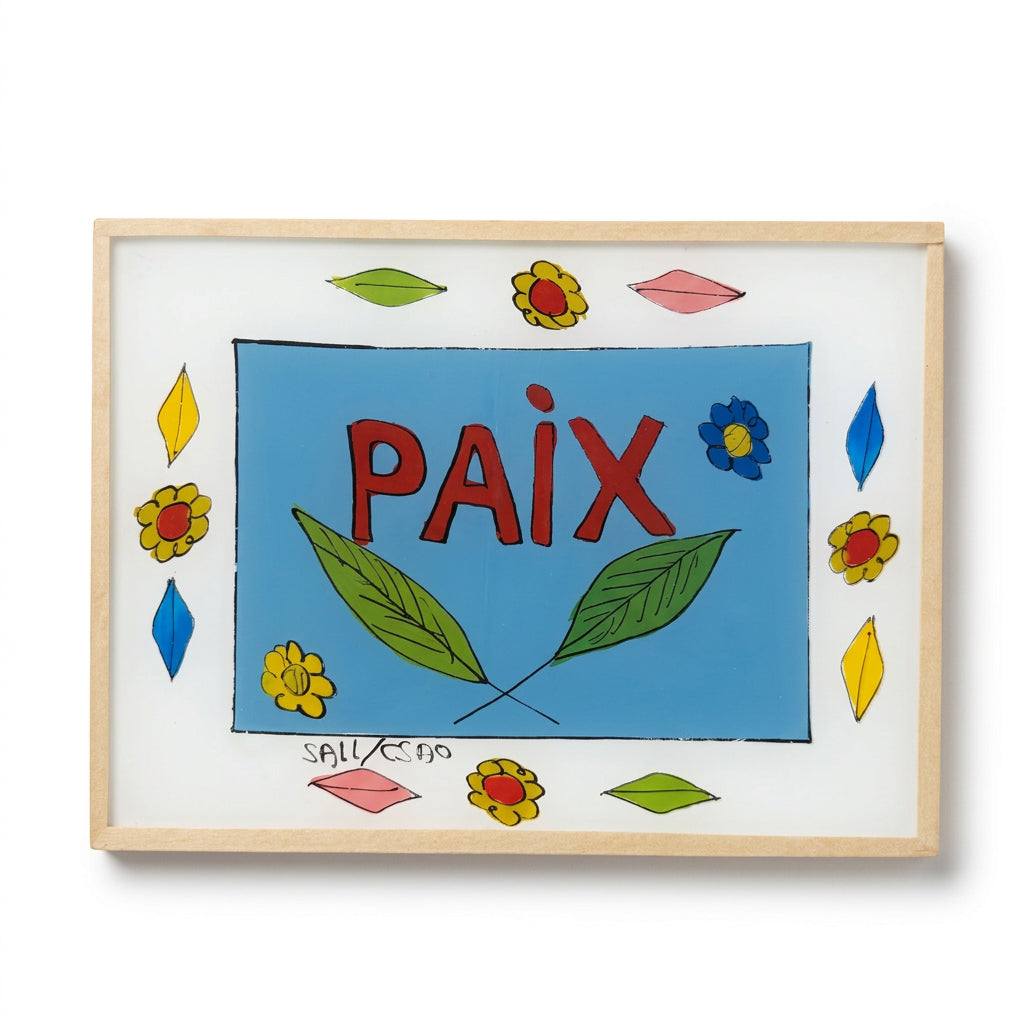 Paix Painting Blue - Midi