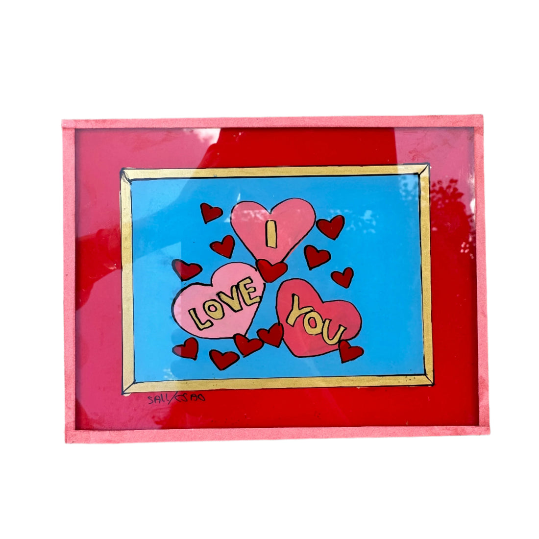 Framed artwork with &
