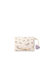 Dear April Change To Go Blueberries changing mat, folded and tied closed