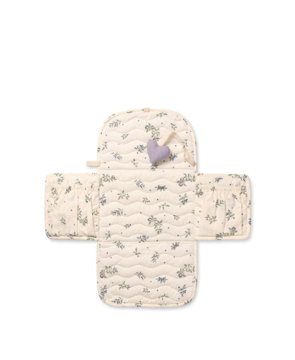 Dear April Change To Go Blueberries changing mat, opened flat