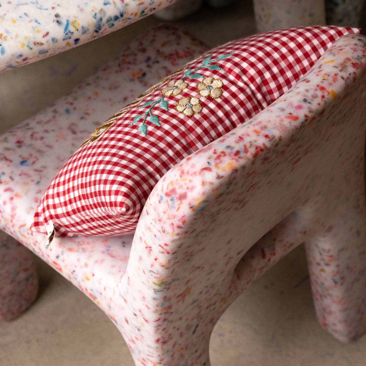 EcoBirdy Charlie Chair in Strawberry pink, alternate angle