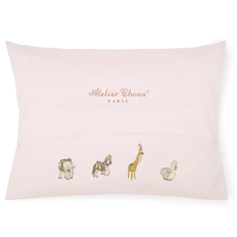 Satin Cushion - Carousel Pink