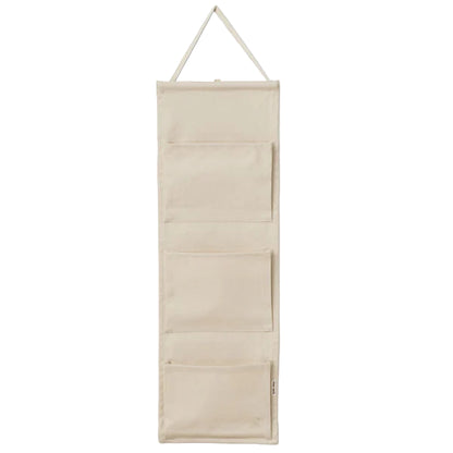 Pippa Canvas Organiser by Dear April hanging on a wall