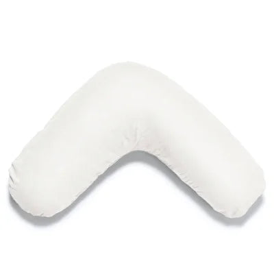 Cotton Nursing Pillow Cover White