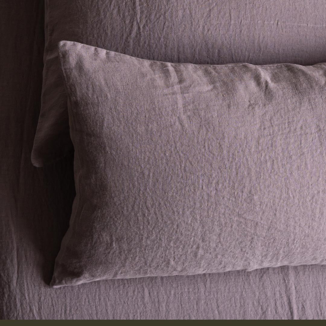 Linen Cushion Cover Dusty Lilac 30x40