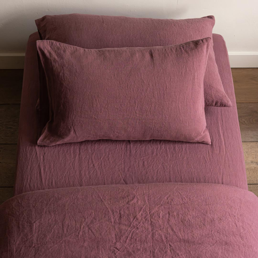 Linen Fitted Sheet Plume