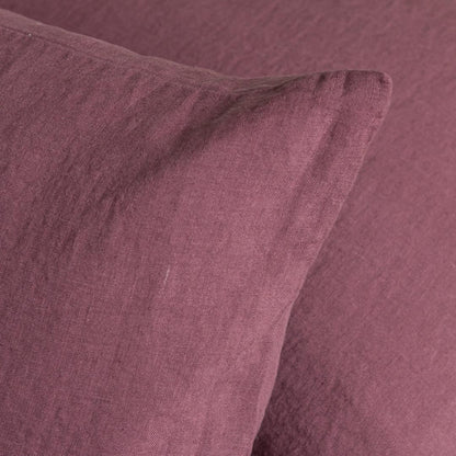 Linen Pillow Cover Plum