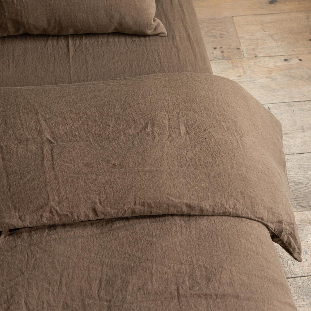 Linen Duvet Cover Mosswood