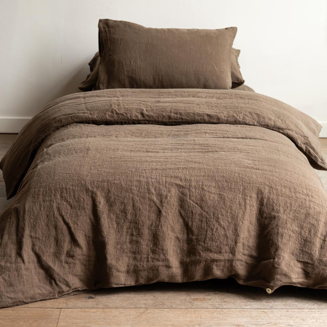 Linen Duvet Cover Mosswood