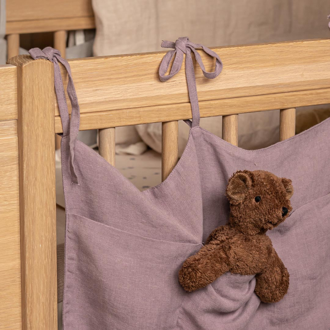 Linen Bed Pocket Dusty Lilac