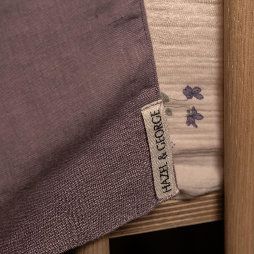 Linen Bed Pocket Dusty Lilac