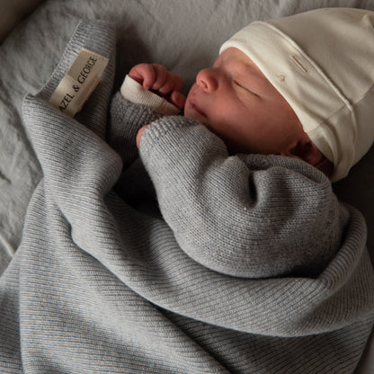 Hazel Merino Baby Blanket Nuages