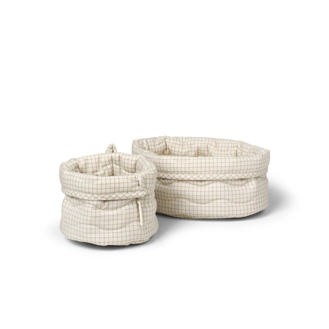Set of 2 Kiki Baskets by Dear April in the Mini Check print