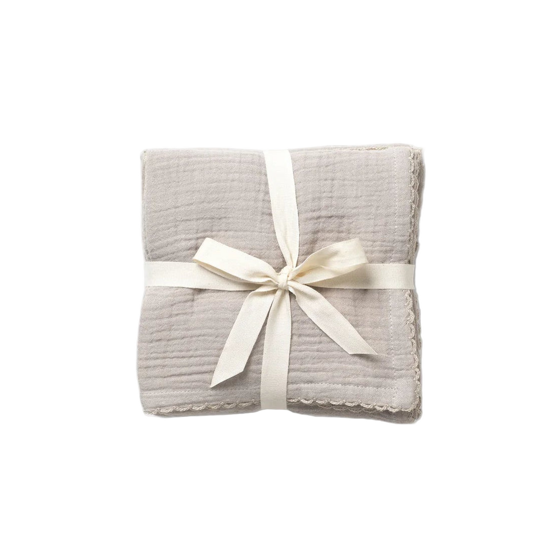 Muslin Cloth Set of 3 Mouse Grey