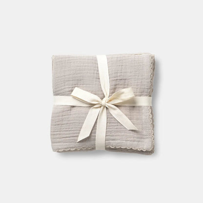 Muslin Cloth Set of 3 Mouse Grey
