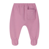 Bubblegum Pink baby pants with a pocket