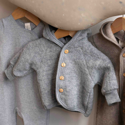Wool Baby Jacket Grey