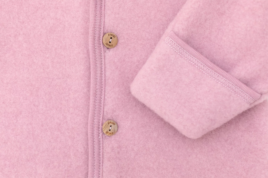 Wollen Fleece Babypakje Met Capuchon Rosewood