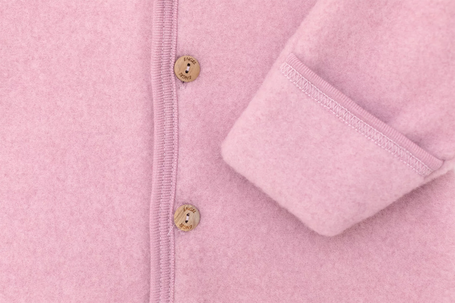 Wollen Fleece Babypakje Met Capuchon Rosewood