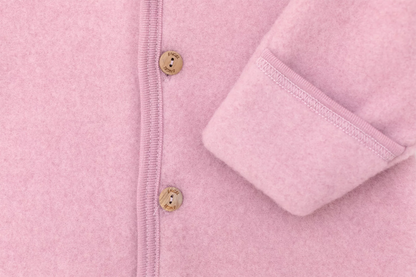 Wollen Fleece Babypakje Met Capuchon Rosewood