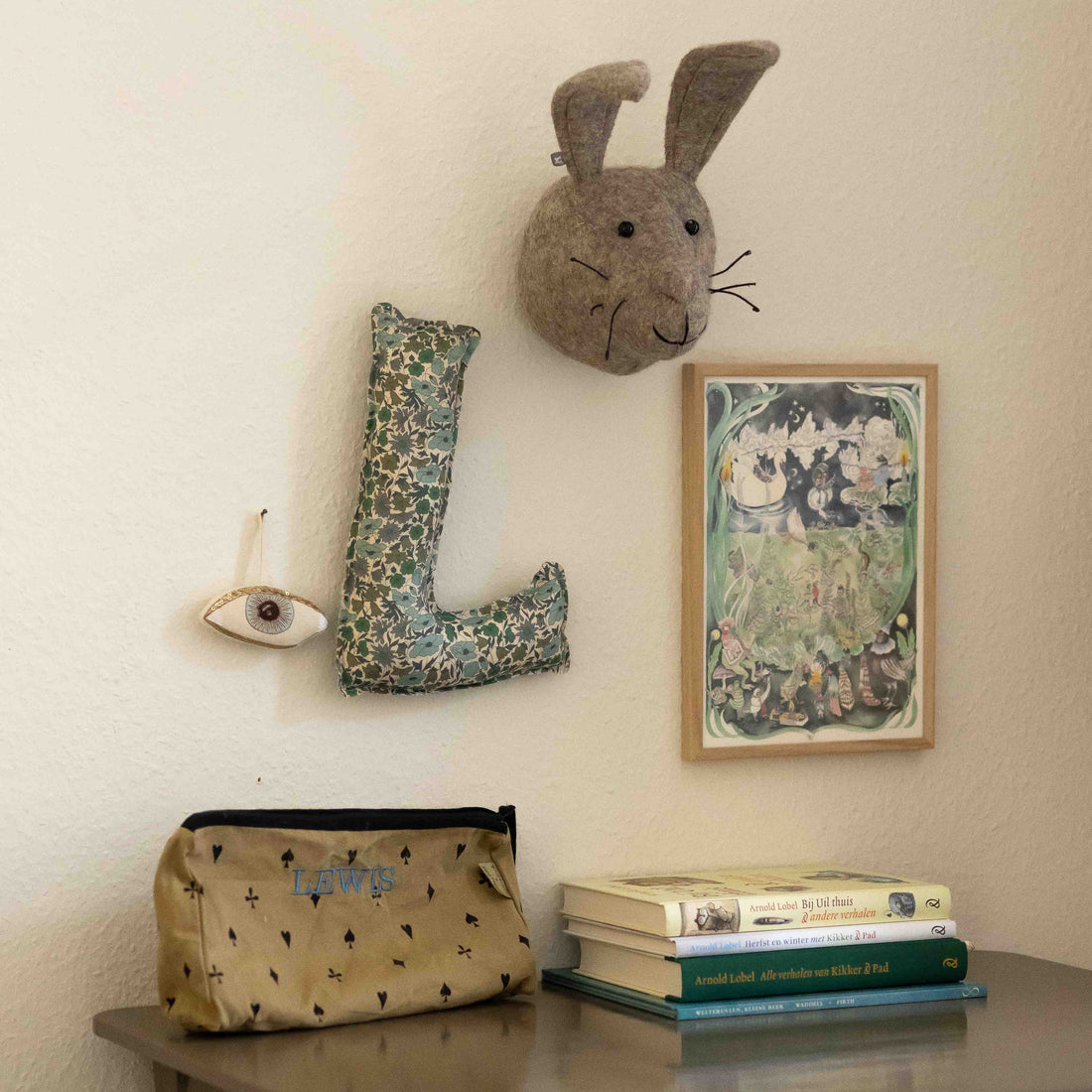 Fabric Letter Poppy &amp; Daisy