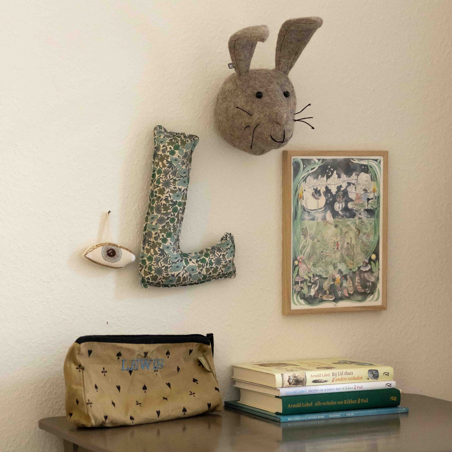 Fabric Letter Poppy &amp; Daisy