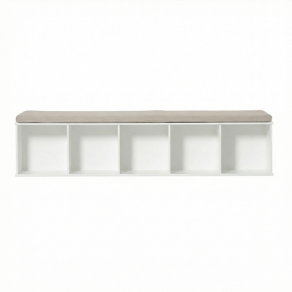 Wood Shelving Unit Horizontal Wall Support 5x1