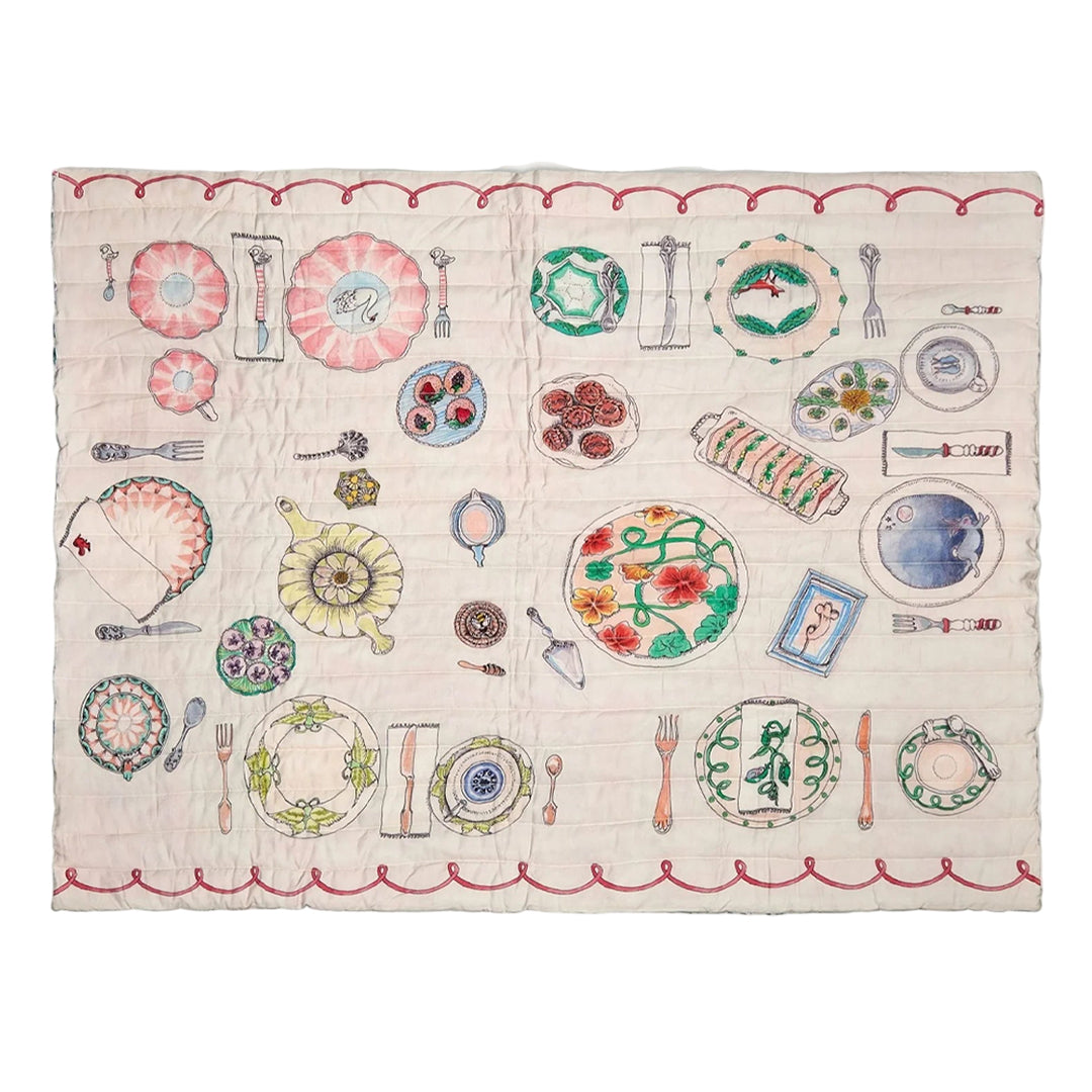 Reversible Quilted Blanket Once Upon a Feast