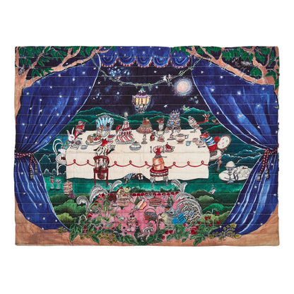 Reversible Quilted Blanket Once Upon a Feast