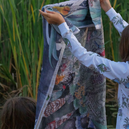 The Pond Dance Reversible Large Swaddle Blanket