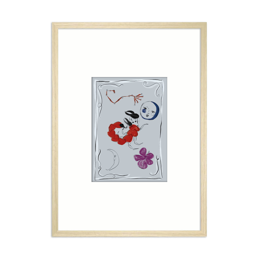 Framed Zodiac Sign Poster Scorpio