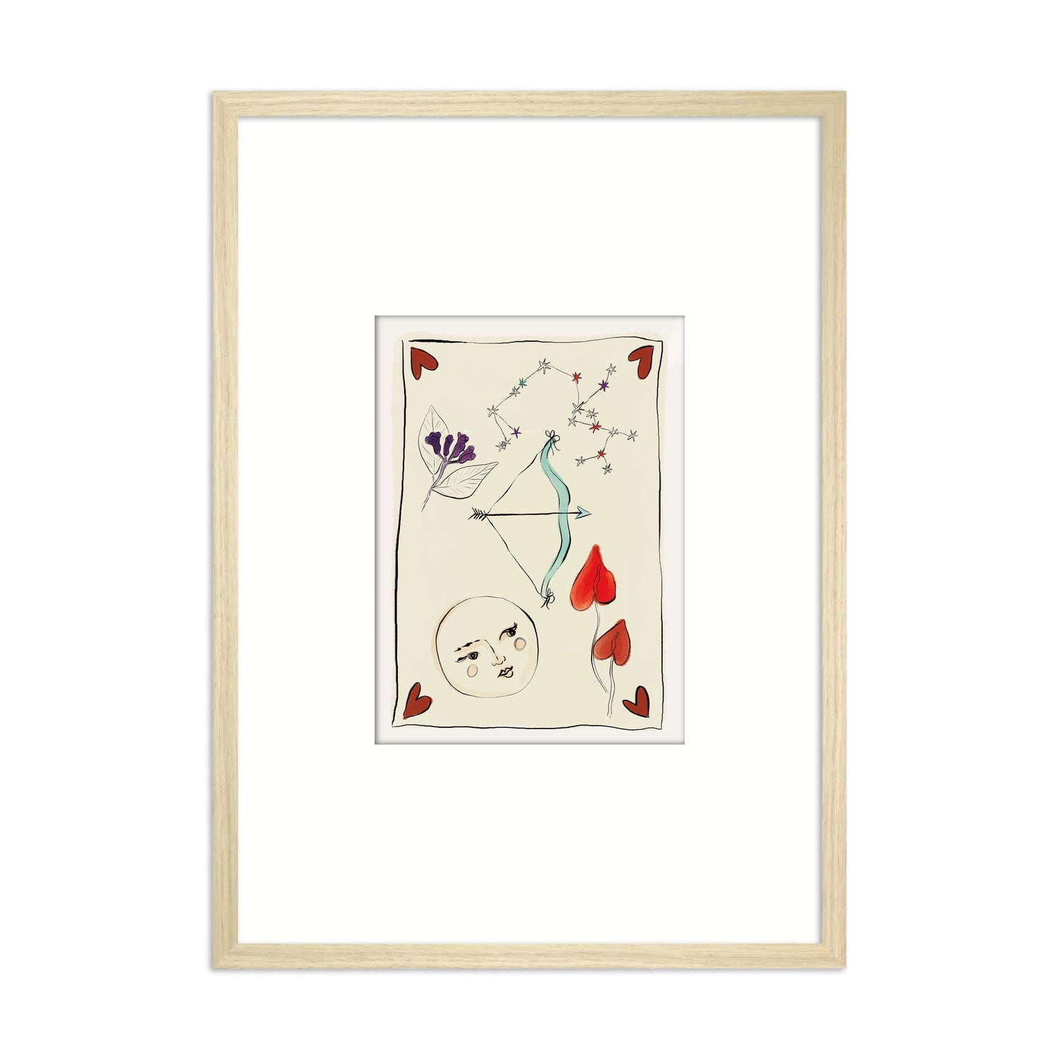 Framed Zodiac Sign Poster Sagittarius