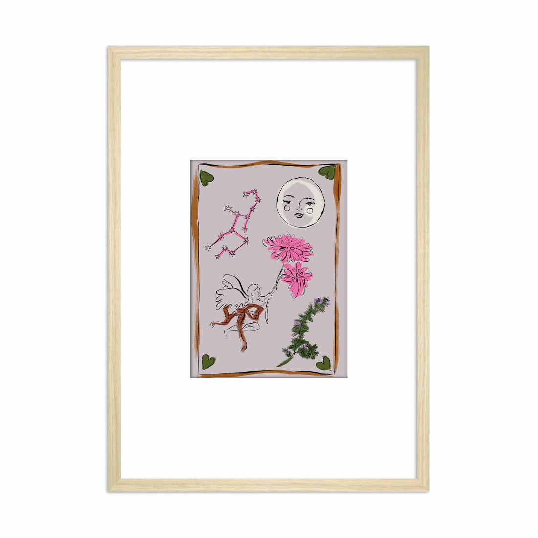 Framed Zodiac Sign Poster Virgo