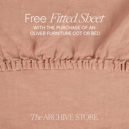 Wood Mini+ Cot Bed Excl. Junior Kit | White/Oak