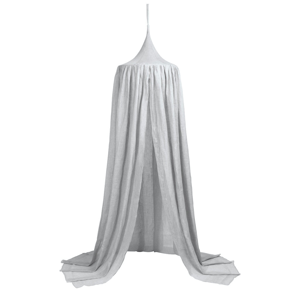 Linen Bed Canopy - French Grey