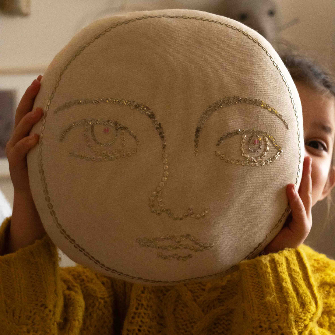 Full Moon Face Pillow