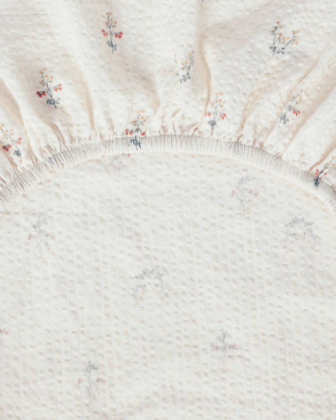 Fitted Sheet Seersucker La Fraise