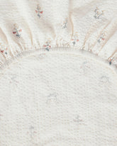 Garbo & Friends Seersucker Changing Mat Cover in La Fraise