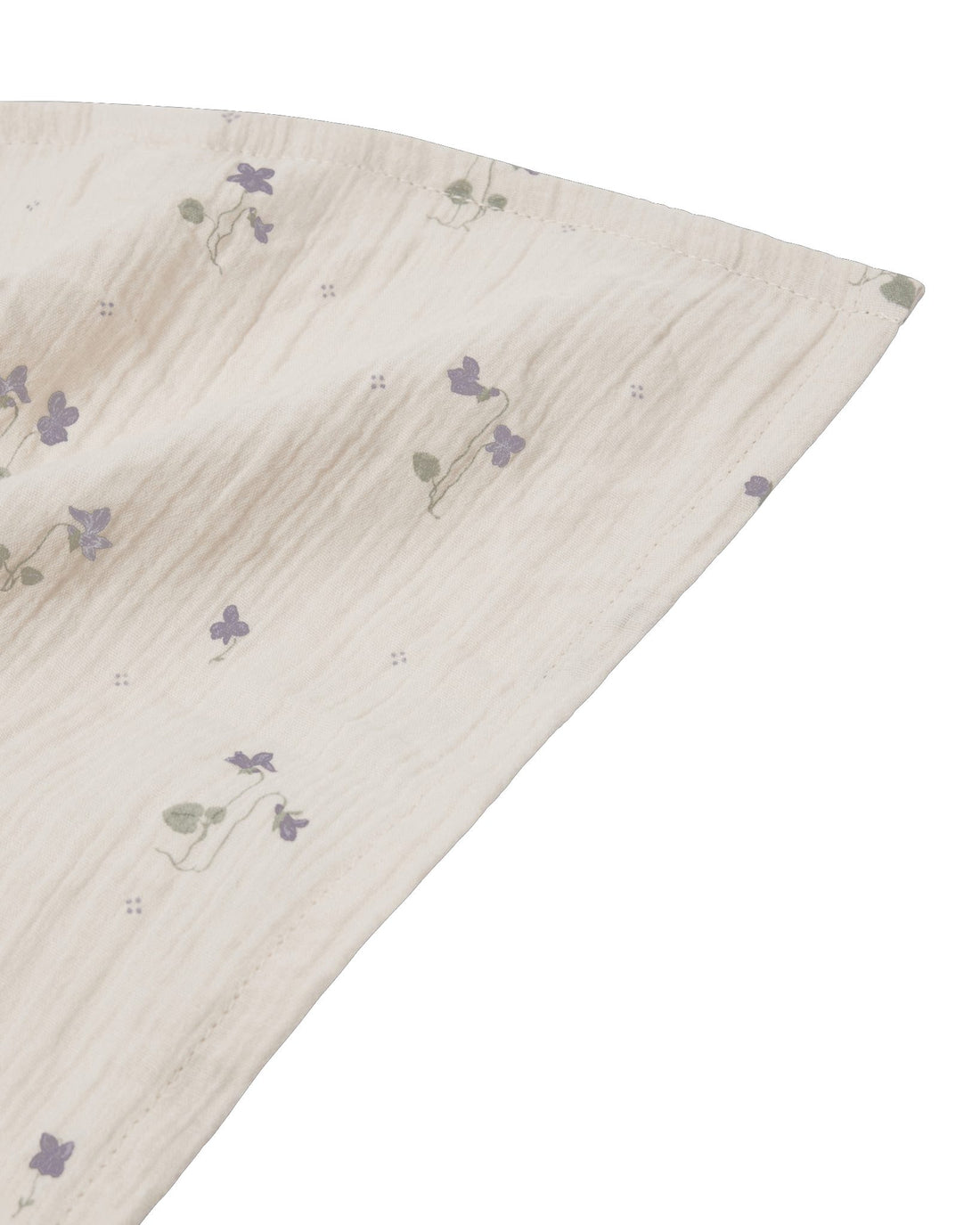 Garbo&amp;Friends Viola muslin swaddle blanket, beige with a small blue dot pattern