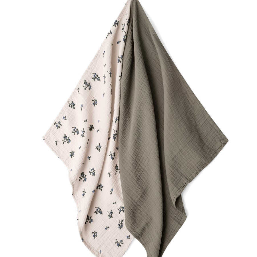 Muslin Blanket Set of 2 Blueberry – product photo