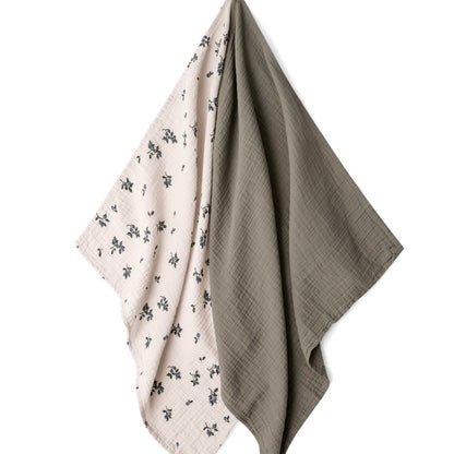 Muslin Blanket Set of 2 Blueberry – product photo