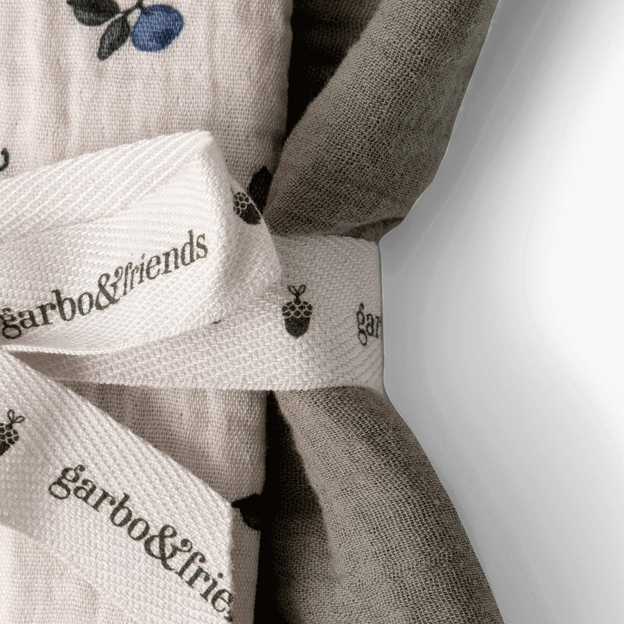 Muslin Blanket Set of 2 Blueberry – product photo