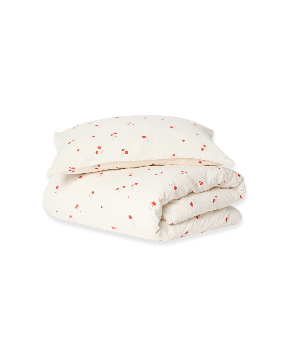 Garbo &amp; Friends Bed Set Junior Seersucker Poppy – product photo