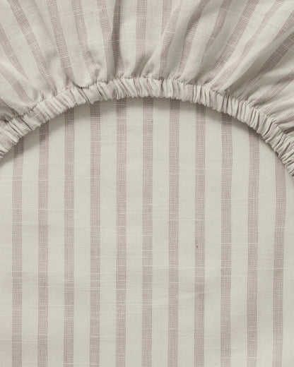 Garbo and Friends changing mat cover in the Stripe Mauve print, The Archive Store