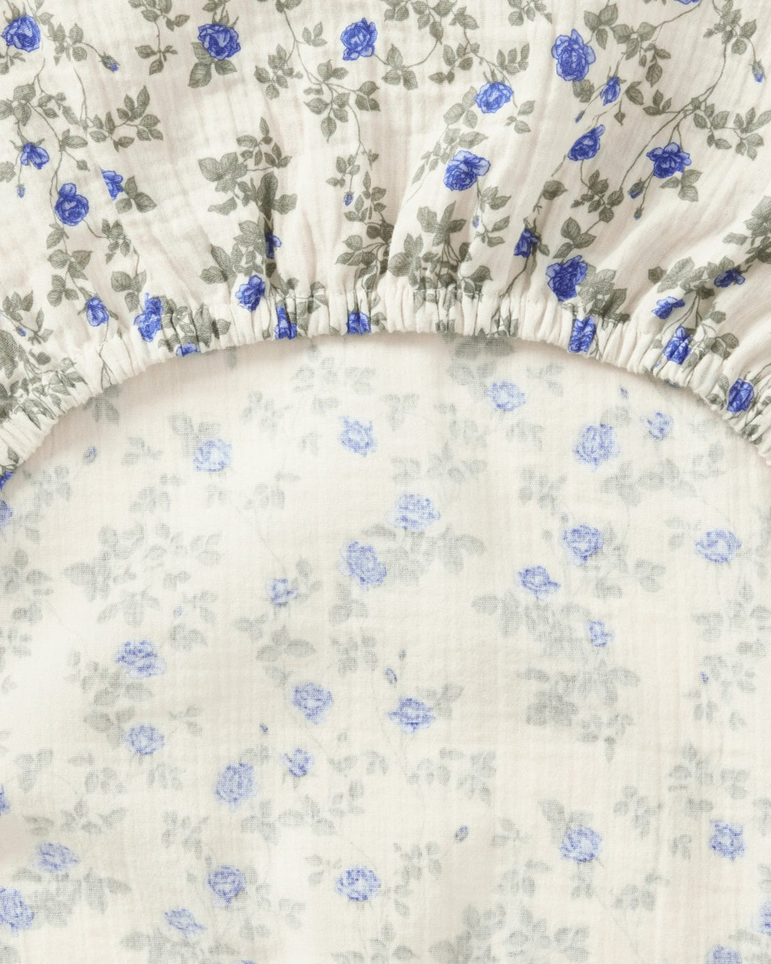Garbo and Friends muslin fitted sheet in the Dainty print, The Archive Store