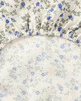Garbo and Friends muslin fitted sheet in the Dainty print, The Archive Store